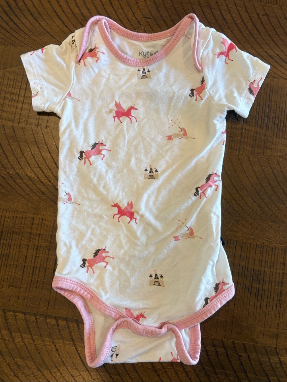 Retired Unicorn Print Short Sleeve Bamboo Bodysuit